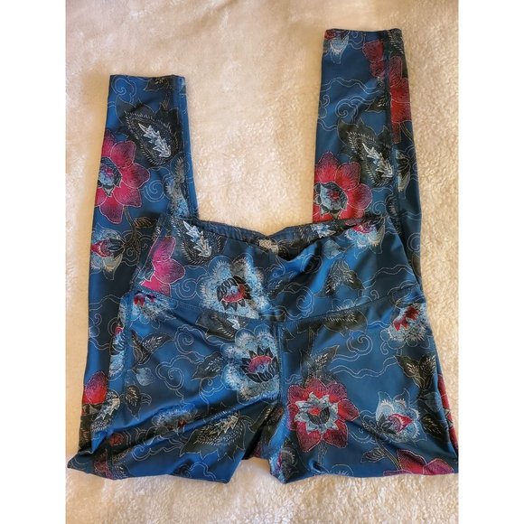 sherpa adventure gear Pants - Sherpa Adventure Gear Emerald Floral Leggings Size Small